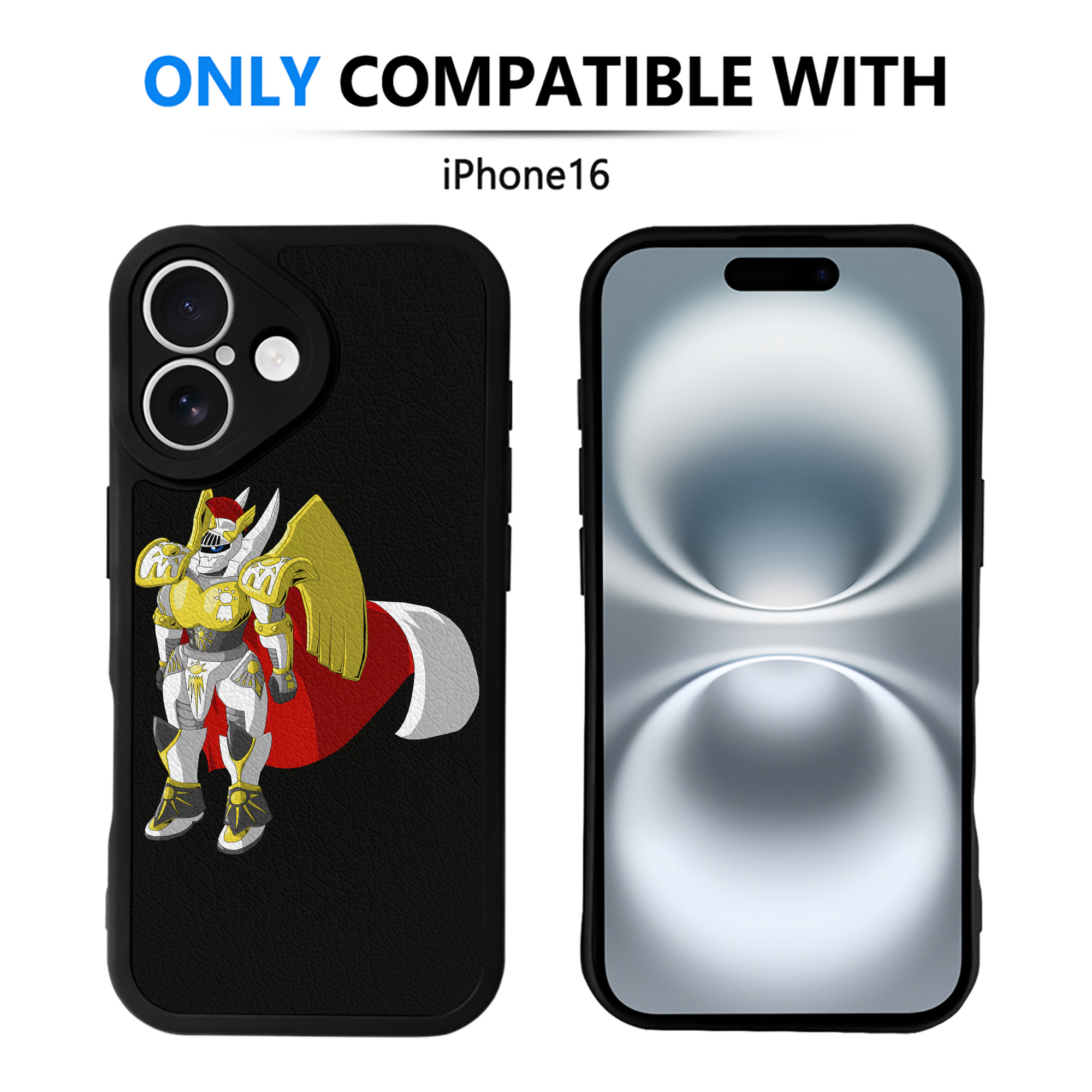 （画像用） Digimon デジタルモンスター/デジモン 【iPhone 16シリーズ対応】シリコンスマホケース（レザー調） 材質：シリコン